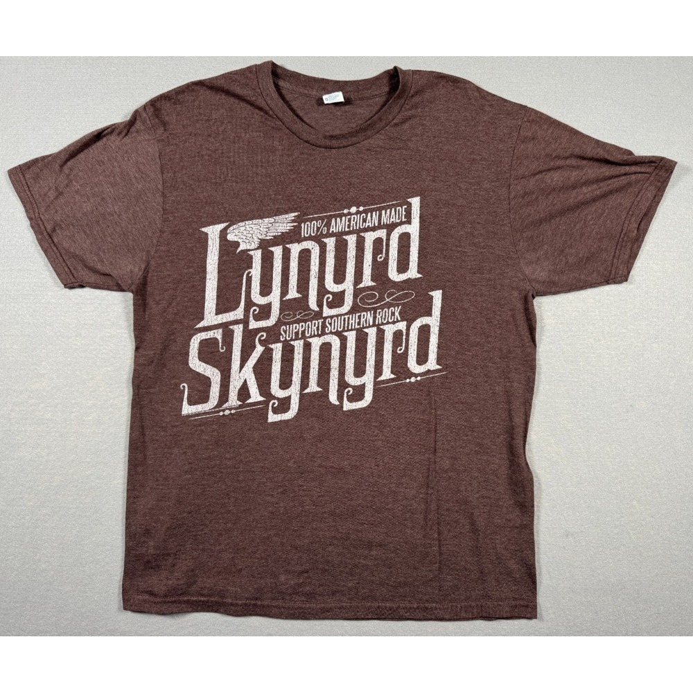 Lynyrd Skynyrd Support Southern Rock Brown T-Shirt / Size L / Vintage?